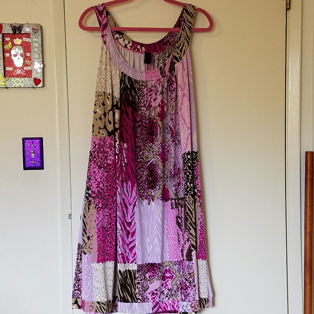 Plus size sleeveless summer dress size 4xl